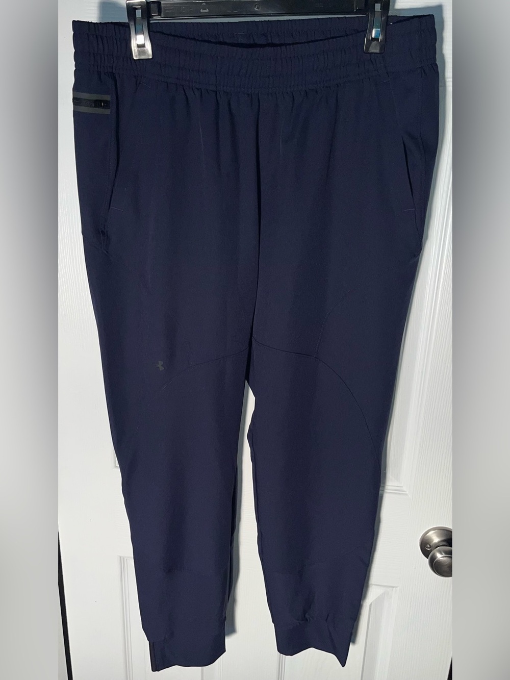 Women’s Under Armour Loose Fit Unstoppable Jogger Pants Navy Blue Large 1376926